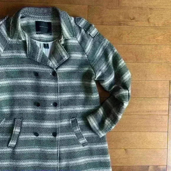 Scotch & Soda | Striped woven pea coat jacket size 2 - Picture 2 of 6